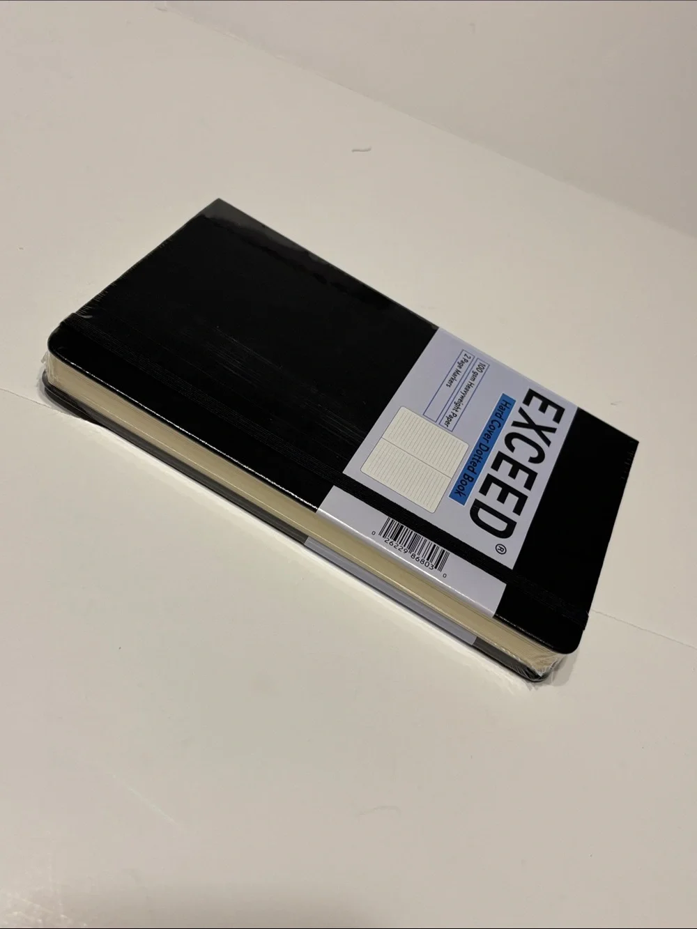Exceed Black Hard Cover Dotted Notebook Journal